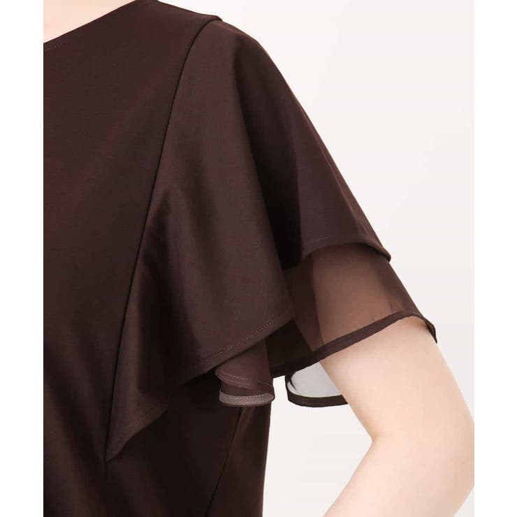 ティアードフリルスリーブカットソー UVカット 接触冷感 | OFUON | 詳細画像24 