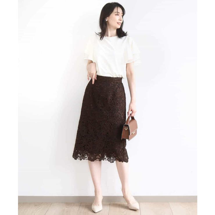 ティアードフリルスリーブカットソー UVカット 接触冷感 | OFUON | 詳細画像9 