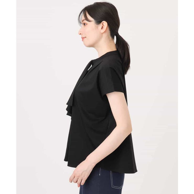 ラッフルタイデザインカットソー/接触冷感/洗える/WEB限定サイズあり | OFUON | 詳細画像15 