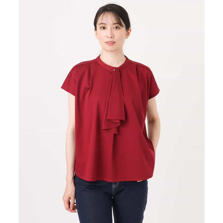 ラッフルタイデザインカットソー/接触冷感/洗える/WEB限定サイズあり | OFUON | 詳細画像25 