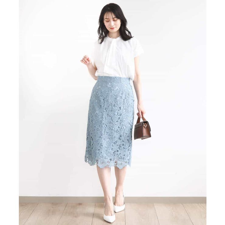 ラッフルタイデザインカットソー/接触冷感/洗える/WEB限定サイズあり | OFUON | 詳細画像4 