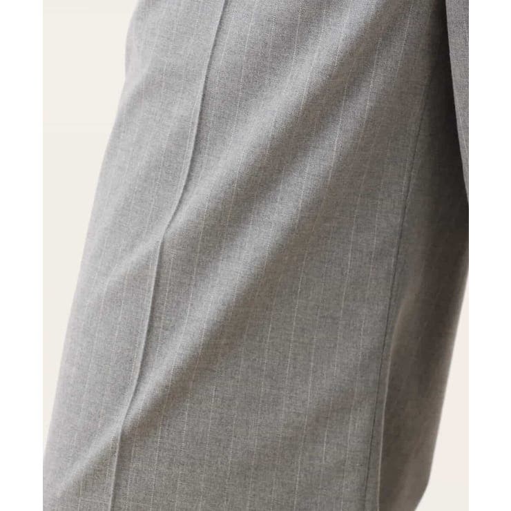 [名品シリーズ]ストレッチワイドパンツ（ストライプ・無地） | OFUON | 詳細画像2 