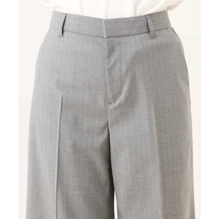 [名品シリーズ]ストレッチワイドパンツ（ストライプ・無地） | OFUON | 詳細画像47 