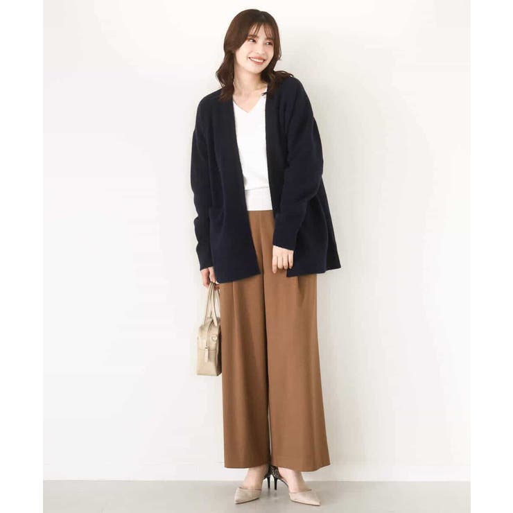 ストレッチワイドストレートパンツ/洗える | OFUON | 詳細画像2 