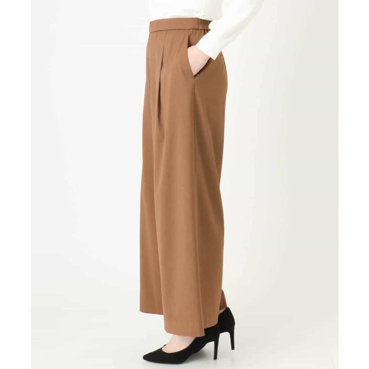 ストレッチワイドストレートパンツ/洗える | OFUON | 詳細画像30 