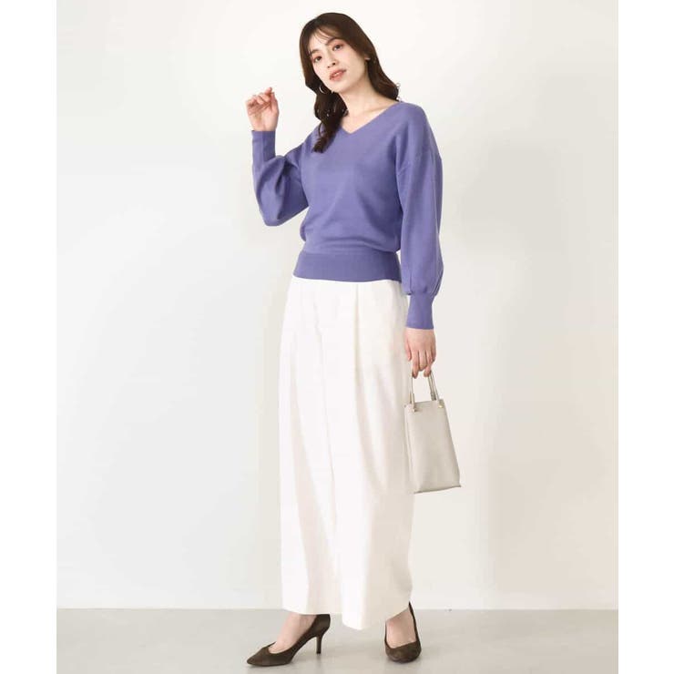 ストレッチワイドストレートパンツ/洗える | OFUON | 詳細画像43 