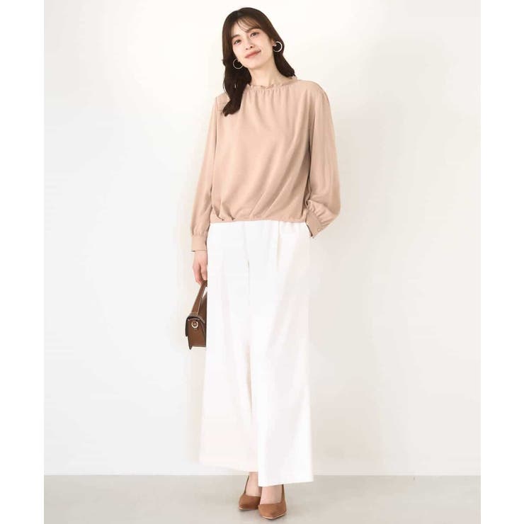 ストレッチワイドストレートパンツ/洗える | OFUON | 詳細画像50 