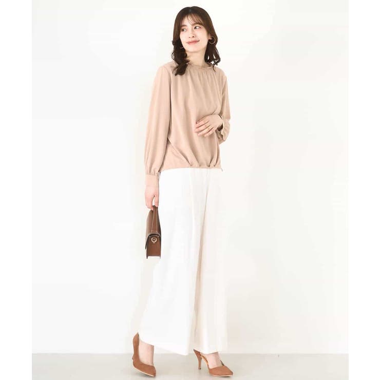 ストレッチワイドストレートパンツ/洗える | OFUON | 詳細画像51 