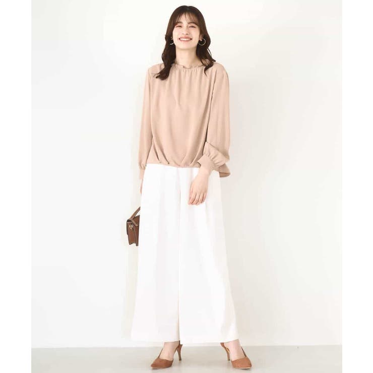 ストレッチワイドストレートパンツ/洗える | OFUON | 詳細画像52 