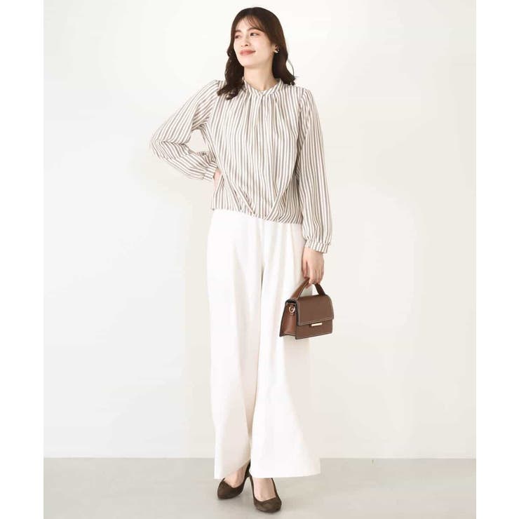 ストレッチワイドストレートパンツ/洗える | OFUON | 詳細画像54 