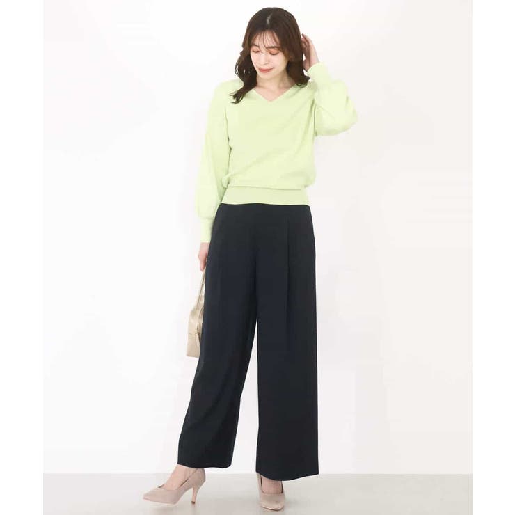 ストレッチワイドストレートパンツ/洗える | OFUON | 詳細画像58 