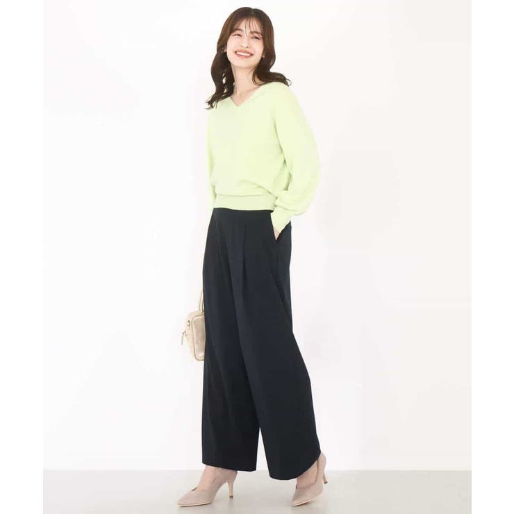 ストレッチワイドストレートパンツ/洗える | OFUON | 詳細画像59 