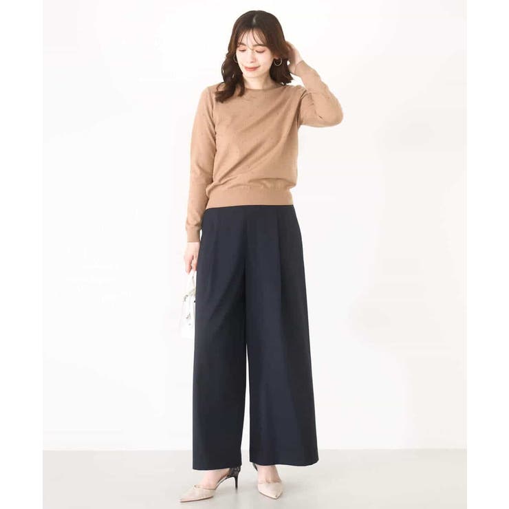 ストレッチワイドストレートパンツ/洗える | OFUON | 詳細画像62 