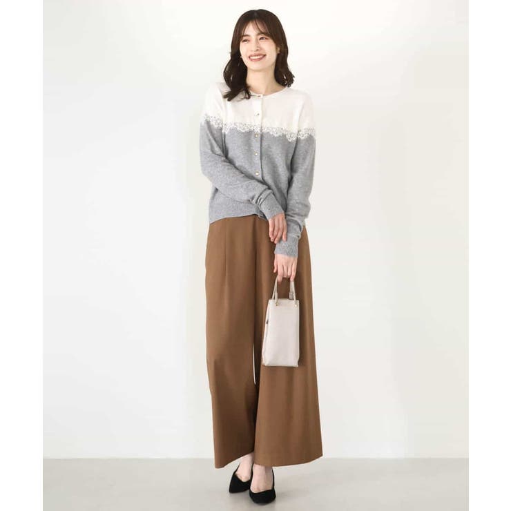 ストレッチワイドストレートパンツ/洗える | OFUON | 詳細画像64 