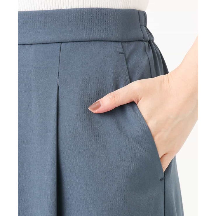 ストレッチワイドストレートパンツ/洗濯機で洗える | OFUON | 詳細画像44 