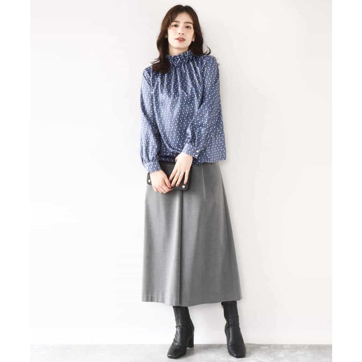 TRソフトストレッチ裏起毛ガウチョパンツ/洗える | OFUON | 詳細画像11 