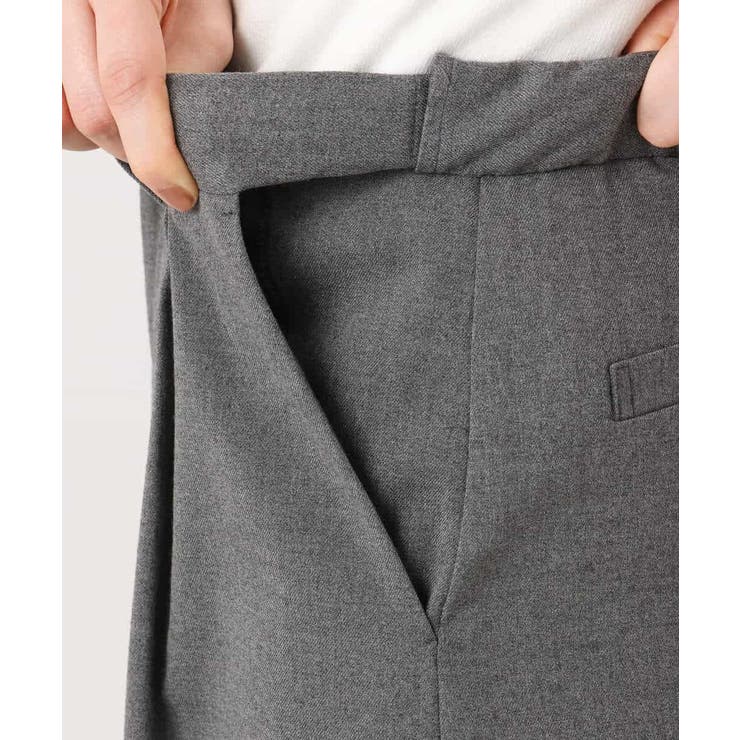 TRソフトストレッチ裏起毛ガウチョパンツ/洗える | OFUON | 詳細画像18 