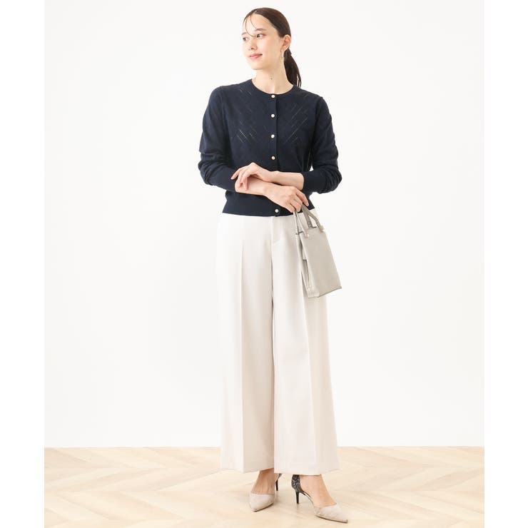 [名品シリーズ]ストレッチワイドパンツ/WEB限定サイズあり/洗える | OFUON | 詳細画像17 