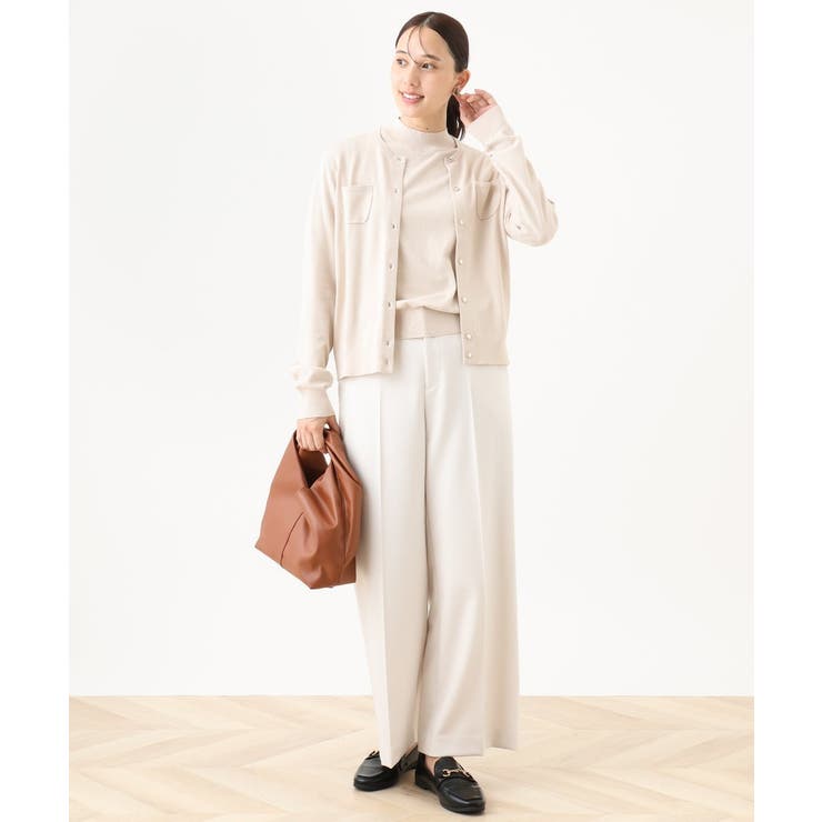 [名品シリーズ]ストレッチワイドパンツ/WEB限定サイズあり/洗える | OFUON | 詳細画像20 