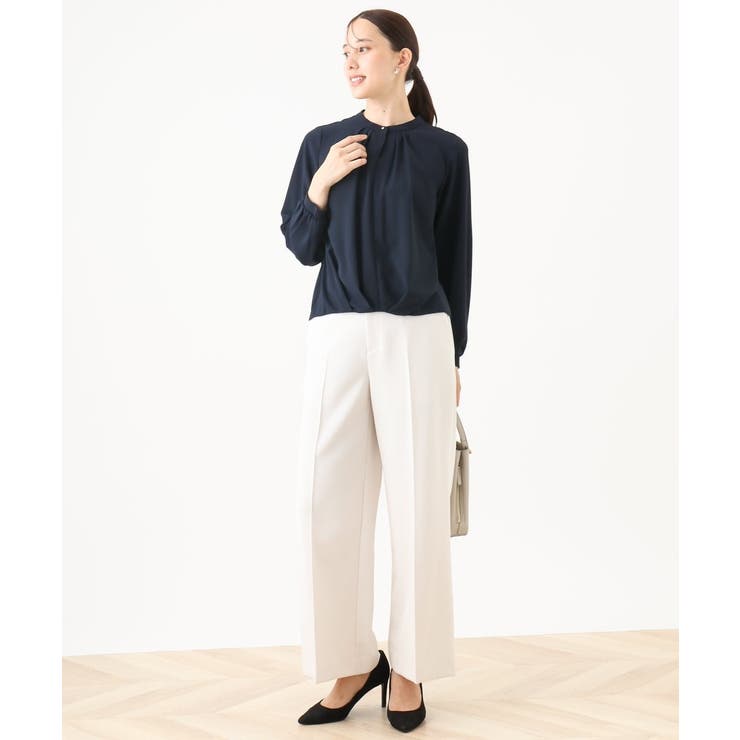 [名品シリーズ]ストレッチワイドパンツ/WEB限定サイズあり/洗える | OFUON | 詳細画像24 