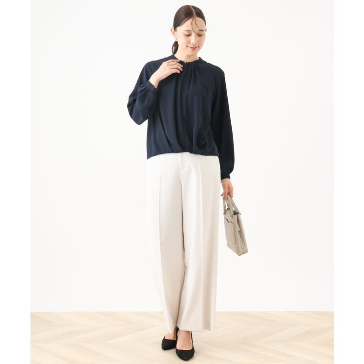 [名品シリーズ]ストレッチワイドパンツ/WEB限定サイズあり/洗える | OFUON | 詳細画像26 