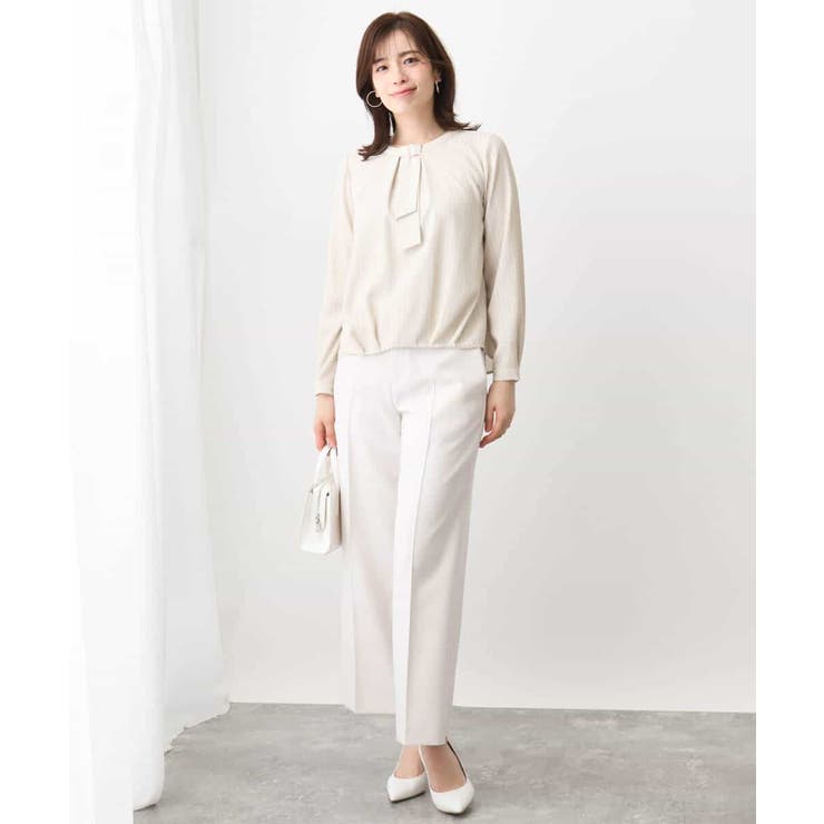 [名品シリーズ]ストレッチワイドパンツ/WEB限定サイズあり/洗える | OFUON | 詳細画像3 