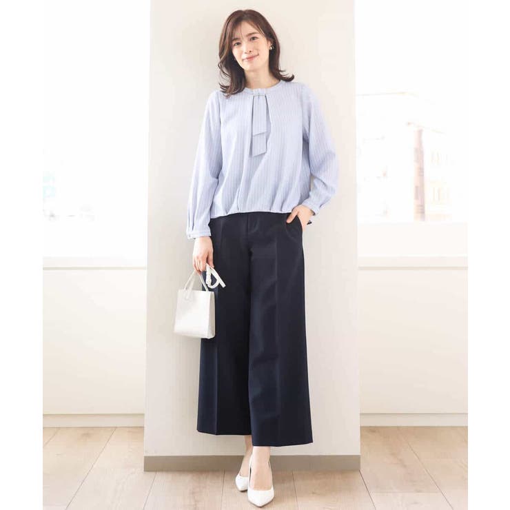 [名品シリーズ]ストレッチワイドパンツ/WEB限定サイズあり/洗える | OFUON | 詳細画像32 