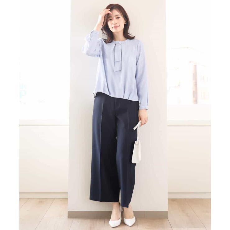 [名品シリーズ]ストレッチワイドパンツ/WEB限定サイズあり/洗える | OFUON | 詳細画像34 