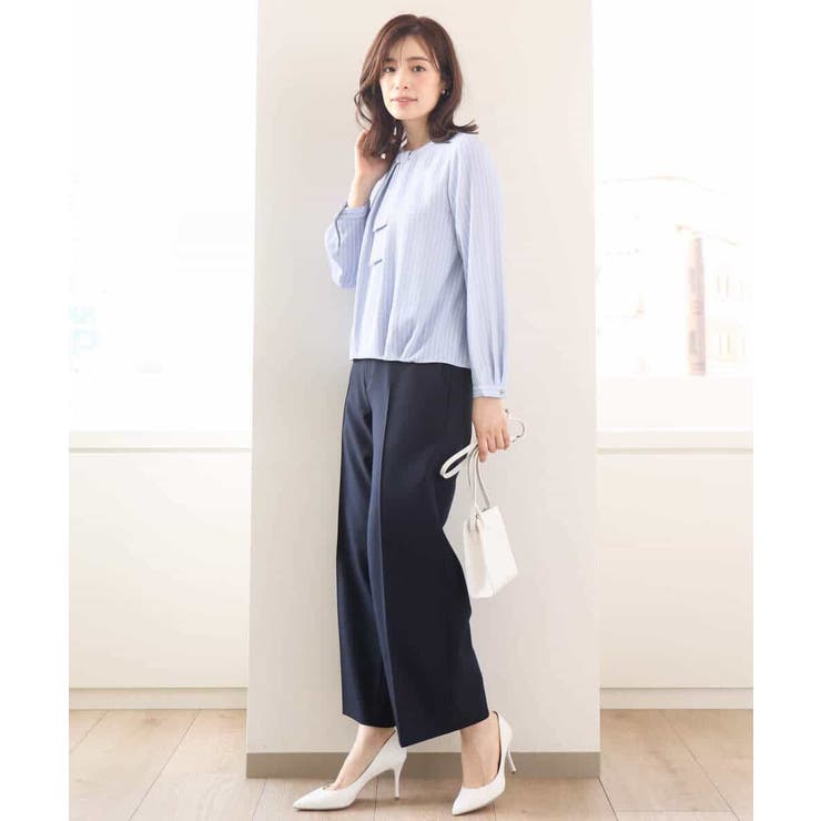 [名品シリーズ]ストレッチワイドパンツ/WEB限定サイズあり/洗える | OFUON | 詳細画像35 