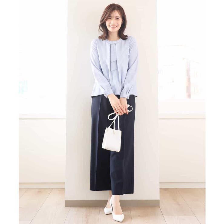 [名品シリーズ]ストレッチワイドパンツ/WEB限定サイズあり/洗える | OFUON | 詳細画像36 