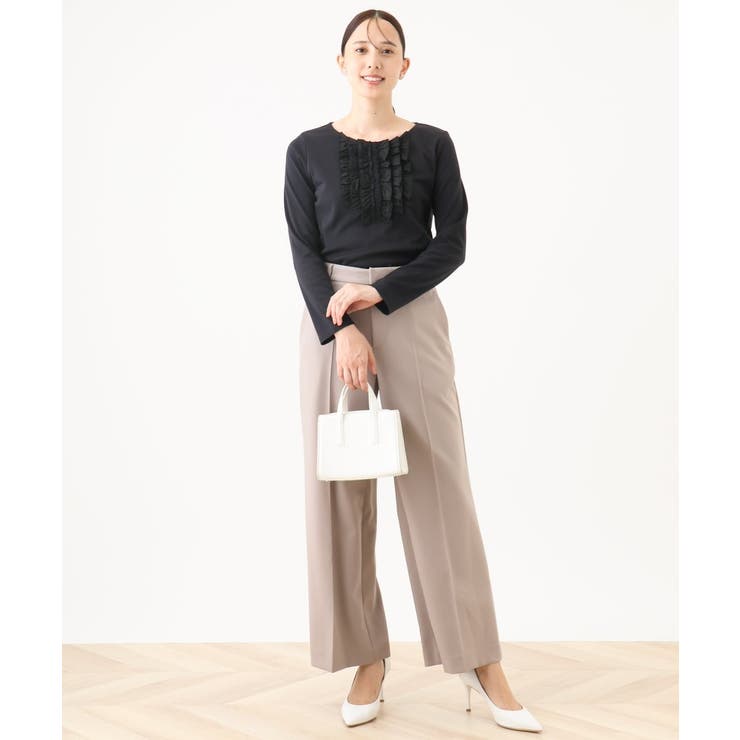 [名品シリーズ]ストレッチワイドパンツ/WEB限定サイズあり/洗える | OFUON | 詳細画像46 