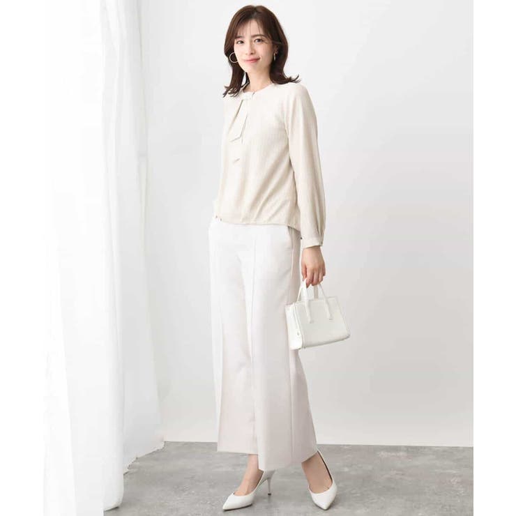 [名品シリーズ]ストレッチワイドパンツ/WEB限定サイズあり/洗える | OFUON | 詳細画像5 