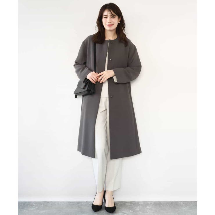 ダブルクロス テーパードパンツ/洗える | OFUON | 詳細画像25 