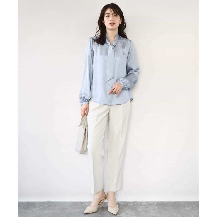 ダブルクロス テーパードパンツ/洗える | OFUON | 詳細画像26 