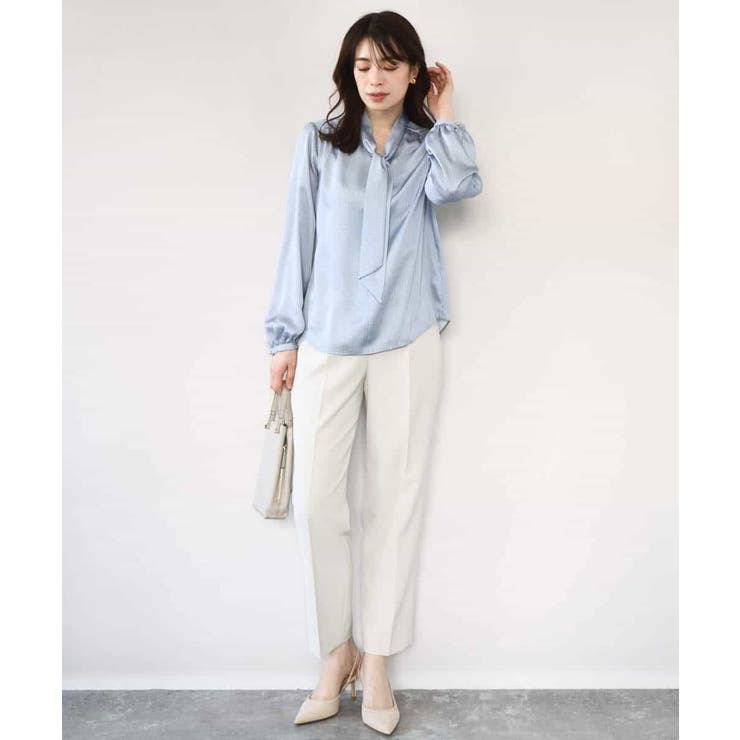 ダブルクロス テーパードパンツ/洗える | OFUON | 詳細画像27 