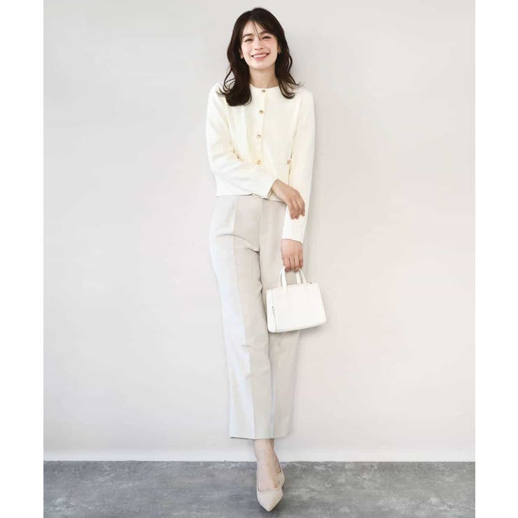 ダブルクロス テーパードパンツ/洗える | OFUON | 詳細画像31 