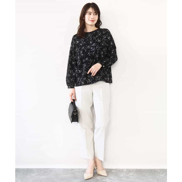 ダブルクロス テーパードパンツ/洗える | OFUON | 詳細画像35 