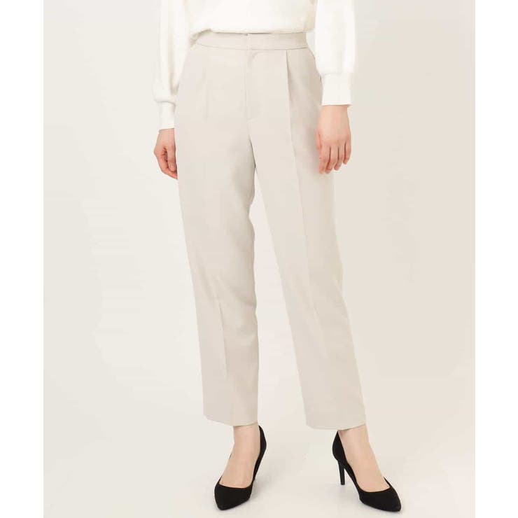 ダブルクロス テーパードパンツ/洗える | OFUON | 詳細画像38 