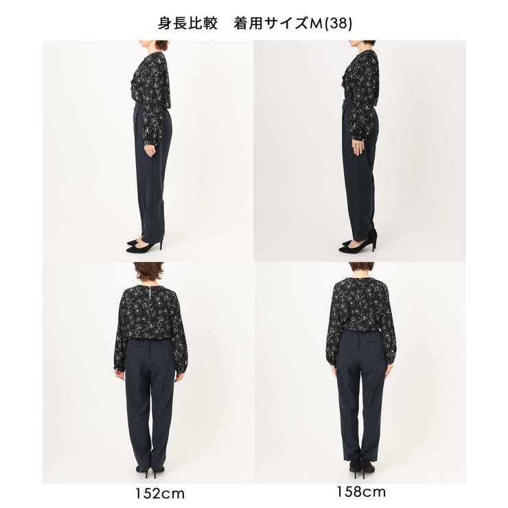 ダブルクロス テーパードパンツ/洗える | OFUON | 詳細画像49 