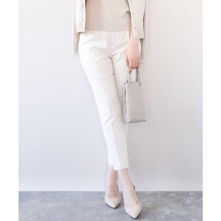 [名品シリーズ]ストレッチテーパードパンツ/洗える | OFUON | 詳細画像1 