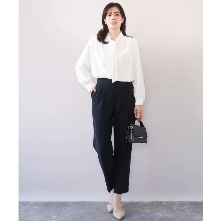 [名品シリーズ]ストレッチテーパードパンツ/洗える | OFUON | 詳細画像11 