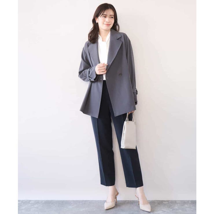 [名品シリーズ]ストレッチテーパードパンツ/洗える | OFUON | 詳細画像15 