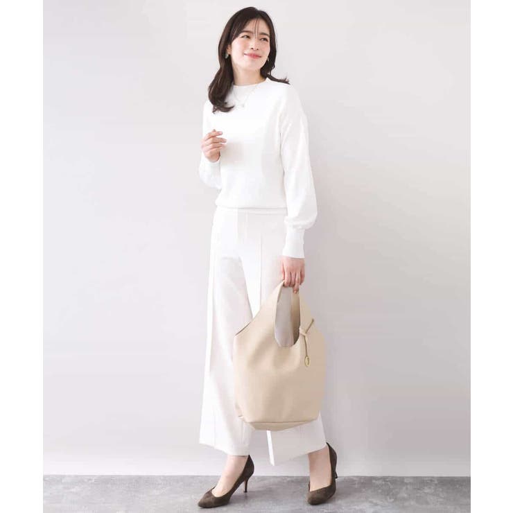 [名品シリーズ]ストレッチワイドパンツ/洗える | OFUON | 詳細画像5 