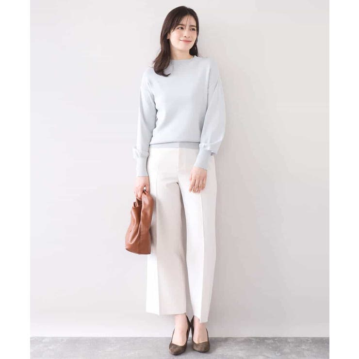 [名品シリーズ]ストレッチワイドパンツ/洗える | OFUON | 詳細画像50 