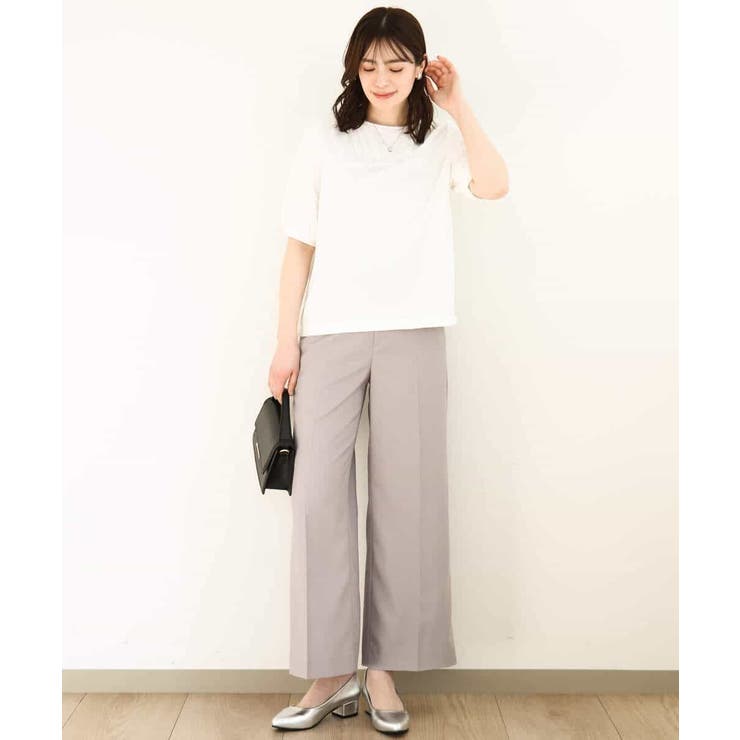 ストレッチワイドパンツ/接触冷感/洗える/WEB限定サイズあり | OFUON | 詳細画像25 