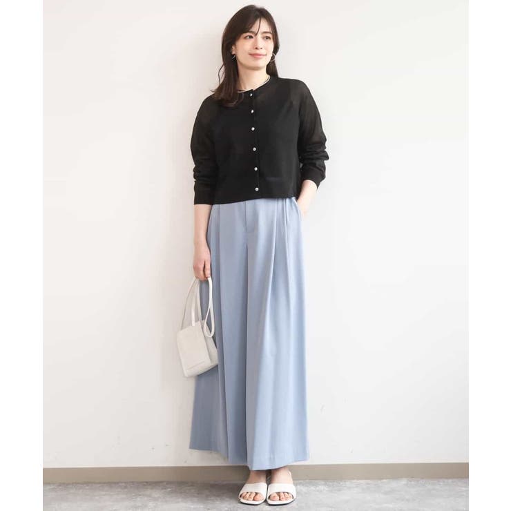 ストレッチ2タックワイドパンツ UVカット 接触冷感 | OFUON | 詳細画像11 