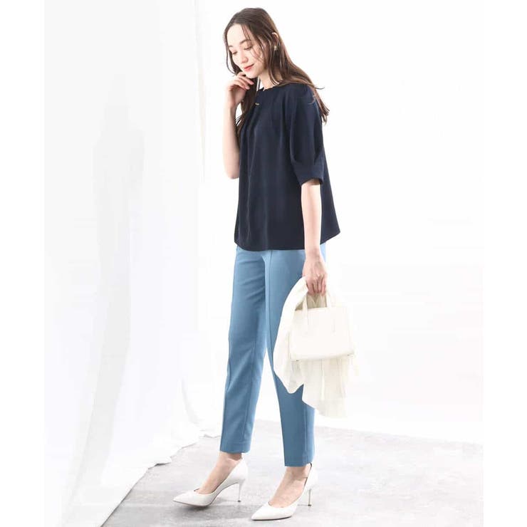 [名品シリーズ]ストレッチテーパードパンツ/洗える/WEB限定サイズ | OFUON | 詳細画像12 