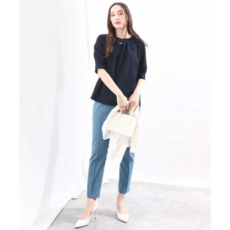 [名品シリーズ]ストレッチテーパードパンツ/洗える/WEB限定サイズ | OFUON | 詳細画像13 