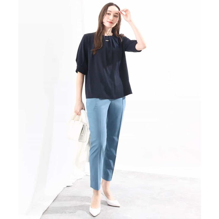 [名品シリーズ]ストレッチテーパードパンツ/洗える/WEB限定サイズ | OFUON | 詳細画像14 