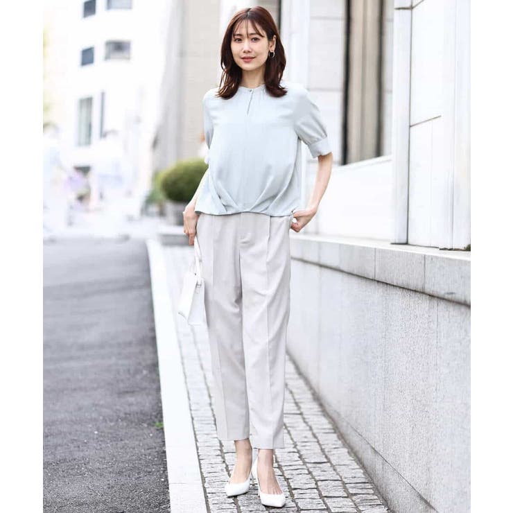 [名品シリーズ]ストレッチテーパードパンツ/洗える/WEB限定サイズ | OFUON | 詳細画像32 